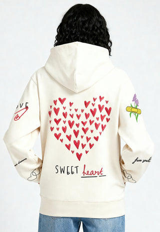 Hoodie à Zip Brodé "Sweetheart"