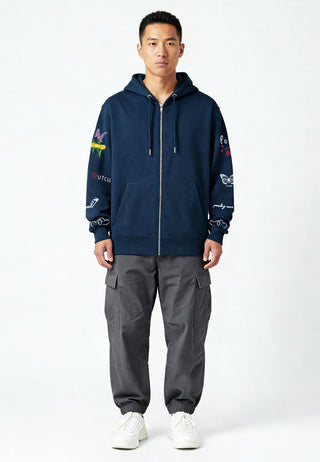 Hoodie à Zip Brodé "Sweetheart"