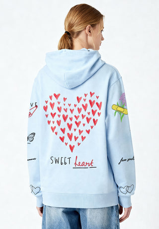 Hoodie à Zip Brodé "Sweetheart"