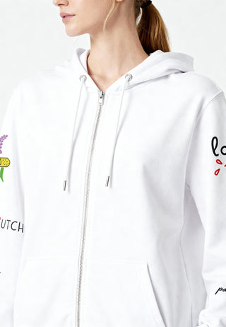 Hoodie à Zip Brodé "Sweetheart"