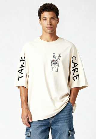 T-shirt Oversize "Take Care"