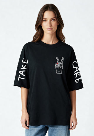 T-shirt Oversize "Take Care"