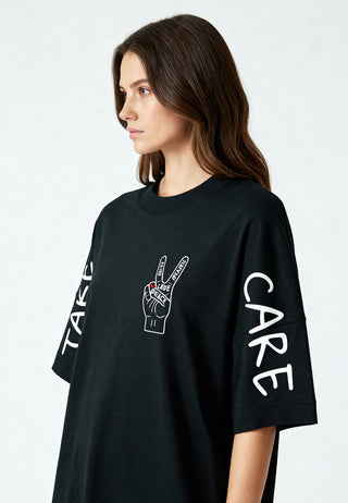 T-shirt Oversize "Take Care"