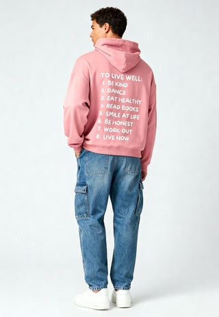 Hoodie Oversize "To Live Well"