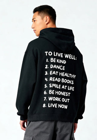 Hoodie Oversize "To Live Well"