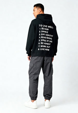 Hoodie Oversize "To Live Well"