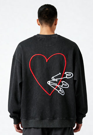 Sweatshirt Oversize Brodé "Pins"