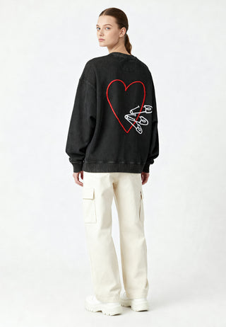 Sweatshirt Oversize Brodé "Pins"