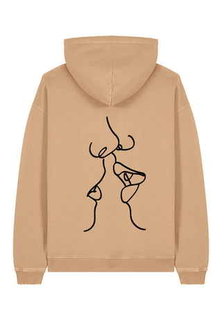 Hoodie Oversize Brodé "Kiss"