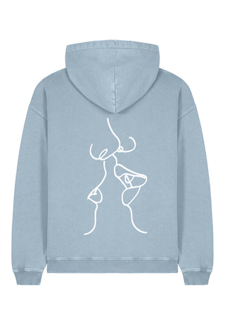 Hoodie Oversize Brodé "Kiss"