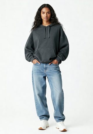 Hoodie Oversize Brodé "Kiss"