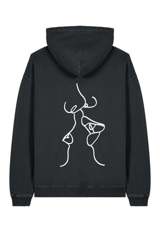 Hoodie Oversize Brodé "Kiss"