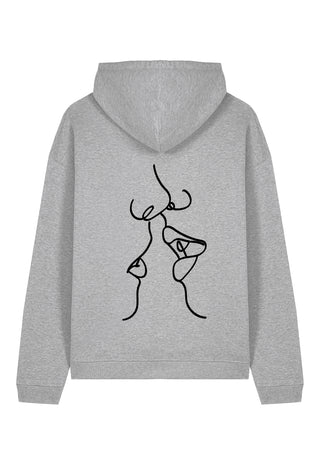 Hoodie Oversize Brodé "Kiss"