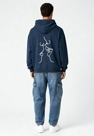 Hoodie Oversize Brodé "Kiss"