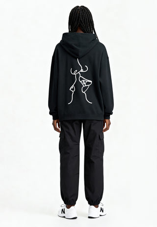 Hoodie Oversize Brodé "Kiss"