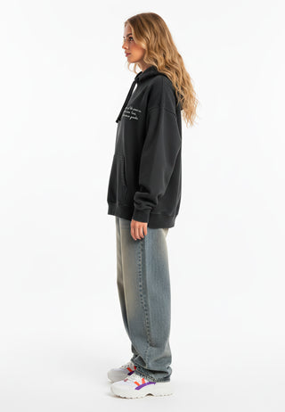 Hoodie Oversize Brodé "Flowers"