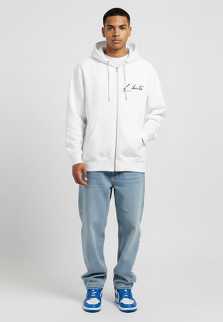 Hoodie à Zip Brodé "Liberté"