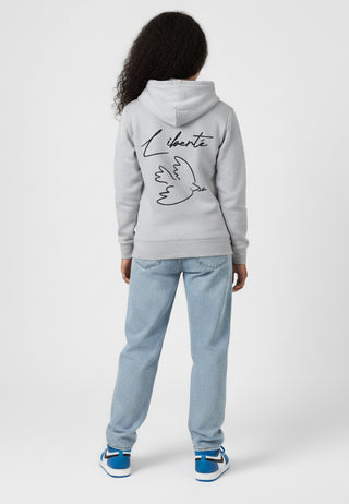 Hoodie à Zip Brodé "Liberté"