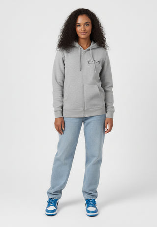 Hoodie à Zip Brodé "Liberté"