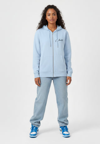 Hoodie à Zip Brodé "Liberté"