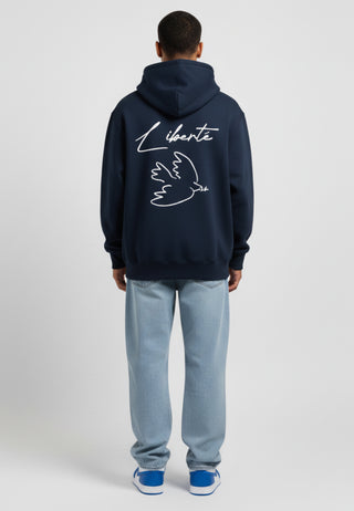 Hoodie à Zip Brodé "Liberté"