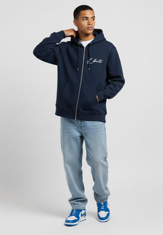 Hoodie à Zip Brodé "Liberté"