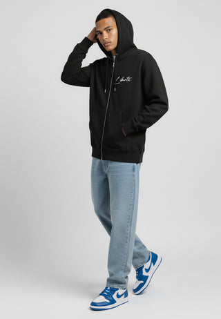 Hoodie à Zip Brodé "Liberté"