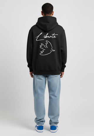 Hoodie à Zip Brodé "Liberté"