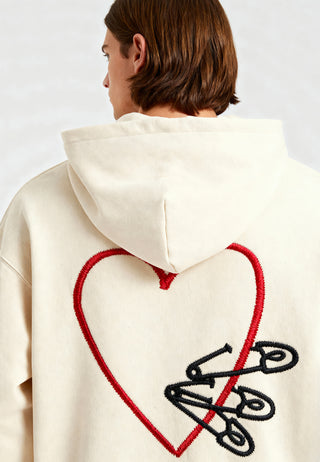 Hoodie Oversize Brodé "Pins"