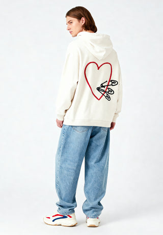 Hoodie Oversize Brodé "Pins"