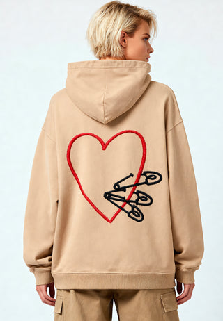 Hoodie Oversize Brodé "Pins"