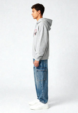 Hoodie Oversize Brodé "Pins"