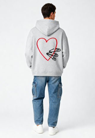 Hoodie Oversize Brodé "Pins"