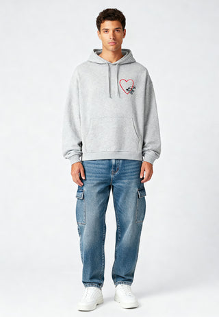 Hoodie Oversize Brodé "Pins"