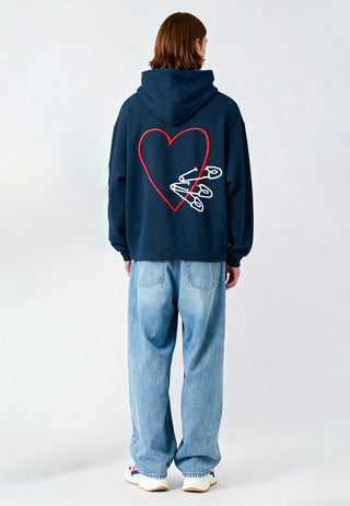 Hoodie Oversize Brodé "Pins"