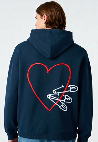 Hoodie Oversize Brodé "Pins"