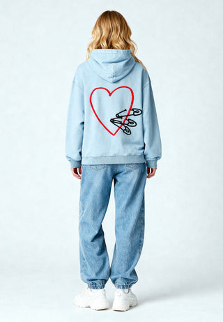 Hoodie Oversize Brodé "Pins"