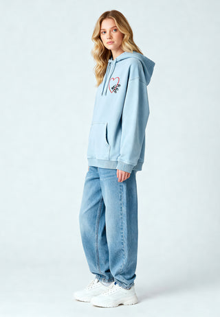 Hoodie Oversize Brodé "Pins"