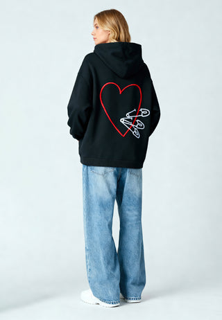 Hoodie Oversize Brodé "Pins"
