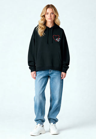 Hoodie Oversize Brodé "Pins"