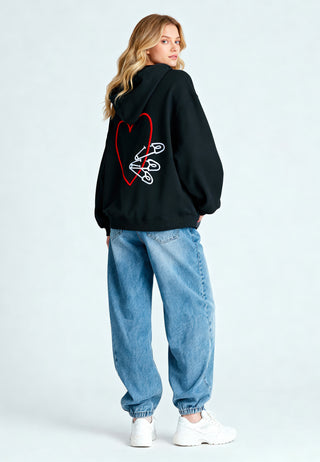 Hoodie Oversize Brodé "Pins"