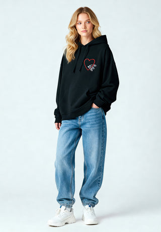 Hoodie Oversize Brodé "Pins"