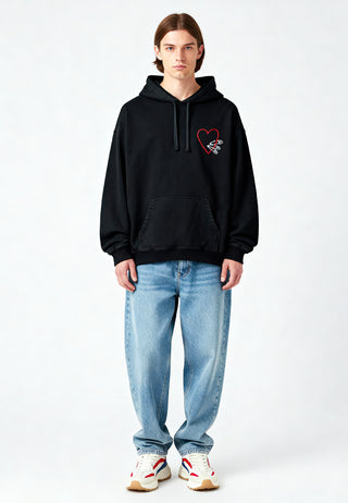 Hoodie Oversize Brodé "Pins"