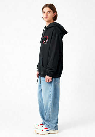 Hoodie Oversize Brodé "Pins"