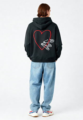 Hoodie Oversize Brodé "Pins"