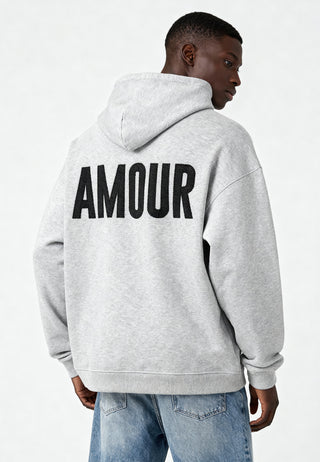 Hoodie Oversize Brodé "Amour"