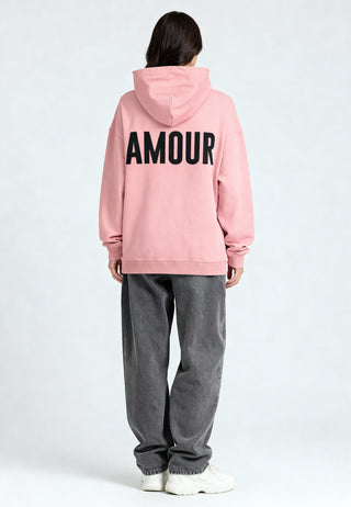 Hoodie Oversize Brodé "Amour"