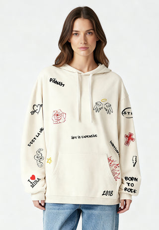 Hoodie Oversize "Graffiti Mira"