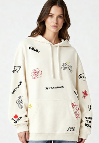 Hoodie Oversize "Graffiti Mira"