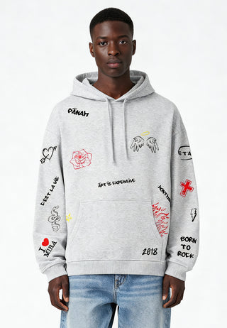 Hoodie Oversize "Graffiti Mira"